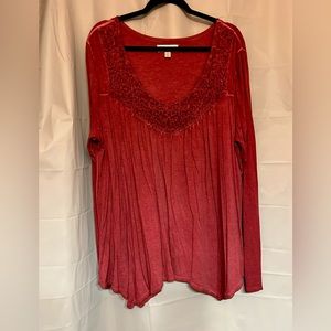 Red long sleeve